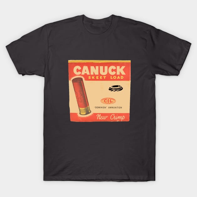 Canuck Skeet Load Ammo T-Shirt by YesterCool